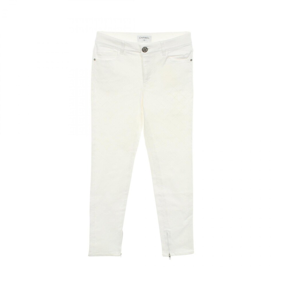 Chanel Matelasse Skinny Denim Pants #34 #301267C67B
